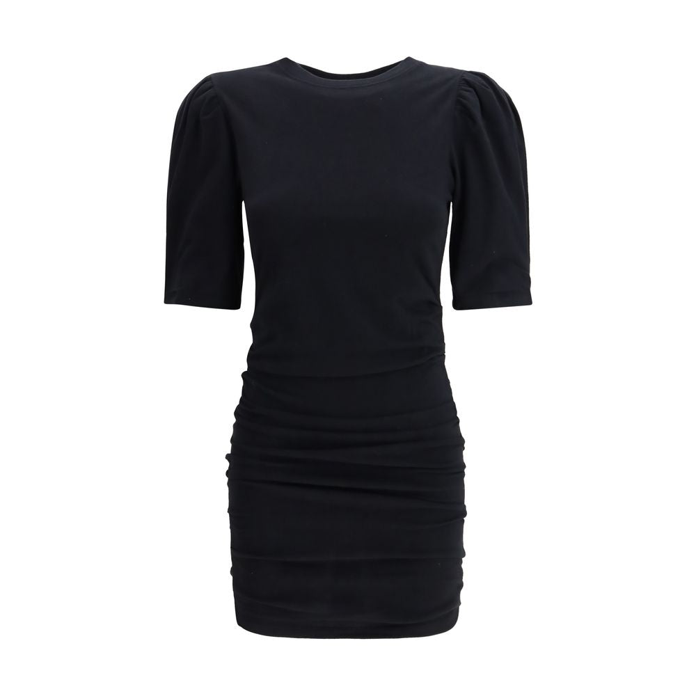 Isabel Marant Black Cotton Casual Dress for Effortless Style