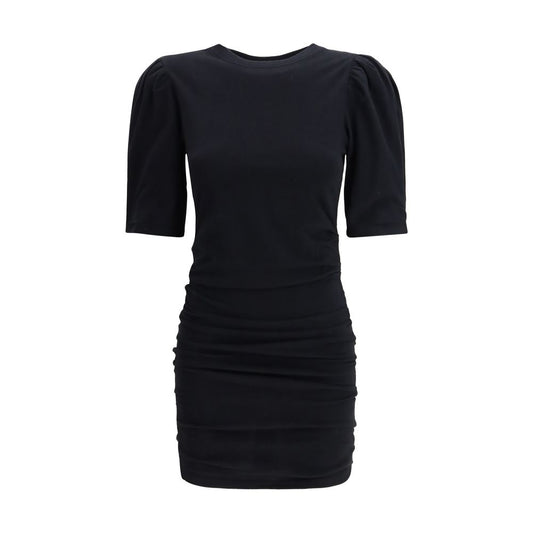 Isabel Marant Black Cotton Casual Dress for Effortless Style