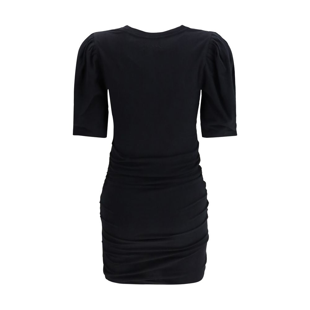Isabel Marant Black Cotton Casual Dress for Effortless Style