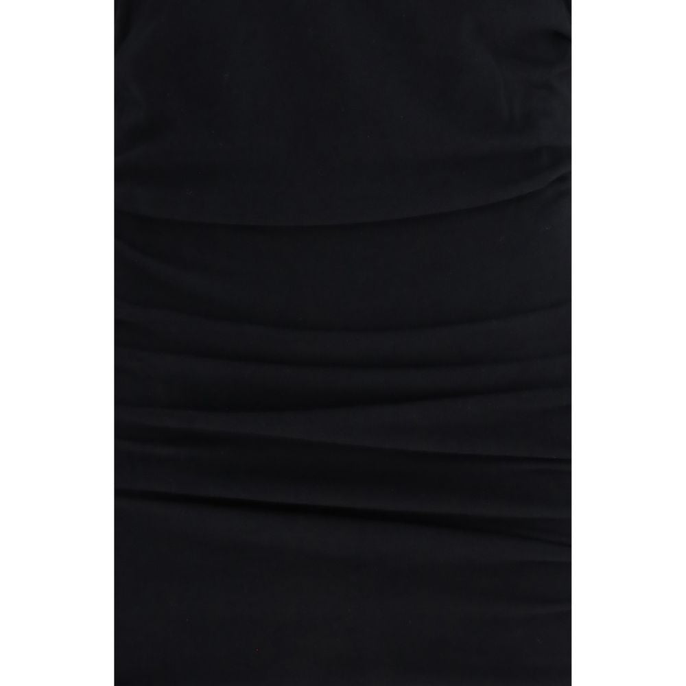 Isabel Marant Black Cotton Casual Dress for Effortless Style