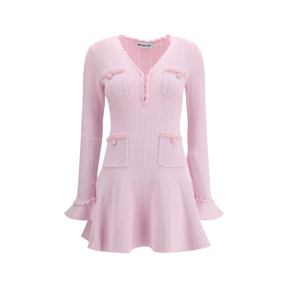 Robe décontractée multicolore en viscose Self-Portrait