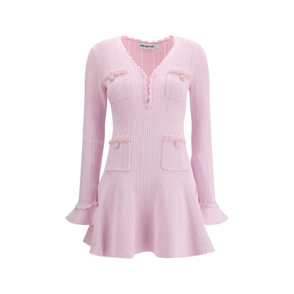 Robe décontractée multicolore en viscose Self-Portrait