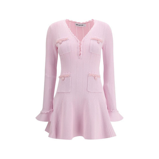 Robe décontractée multicolore en viscose Self-Portrait