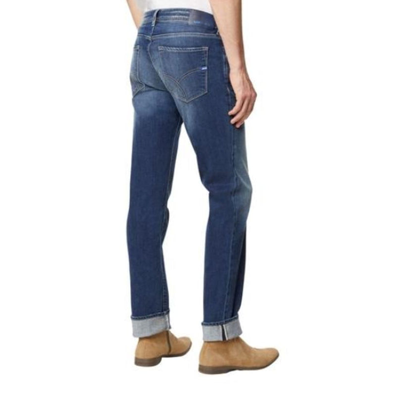 Gas Blue Katoenen Jeans met Rechte Pijpen