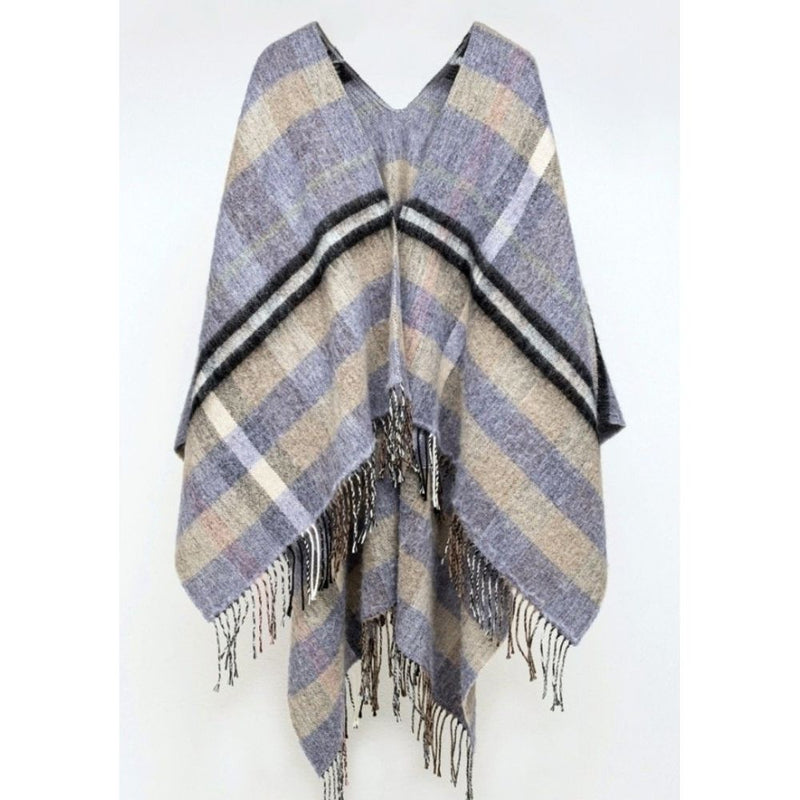 Gas Brown Marabou Poncho - Luxurious Comfort and Style