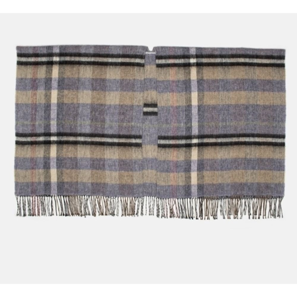Gas Brown Marabou Poncho - Chic Comfort for Every Occasion