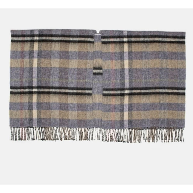 Gas Brown Marabou Poncho - Luxurious Comfort and Style