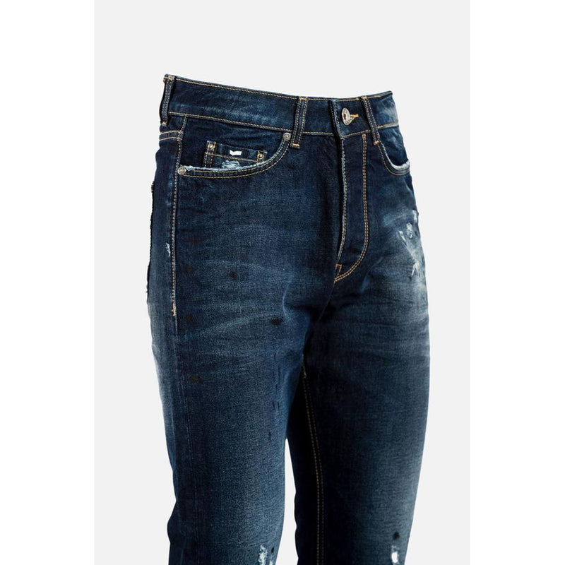 Gas Blue Cotton Jeans Denim - Stylish and Comfortable