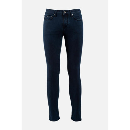 Gas blauwe katoenen skinny jeans