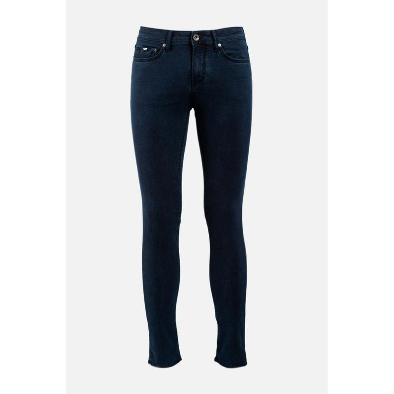 Gas blauwe katoenen skinny jeans