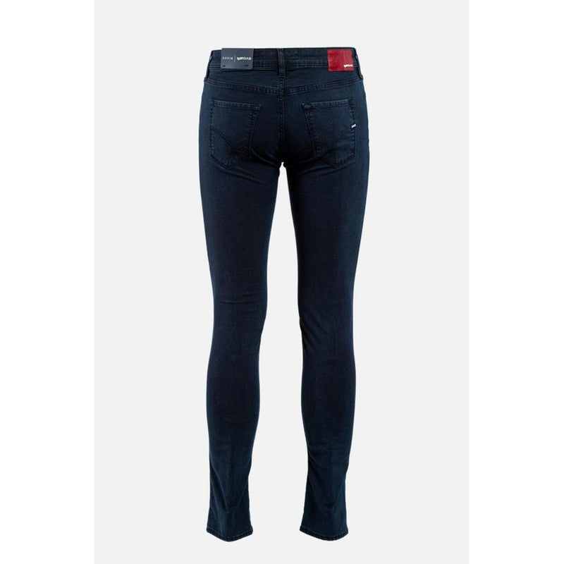 Gas blauwe katoenen skinny jeans