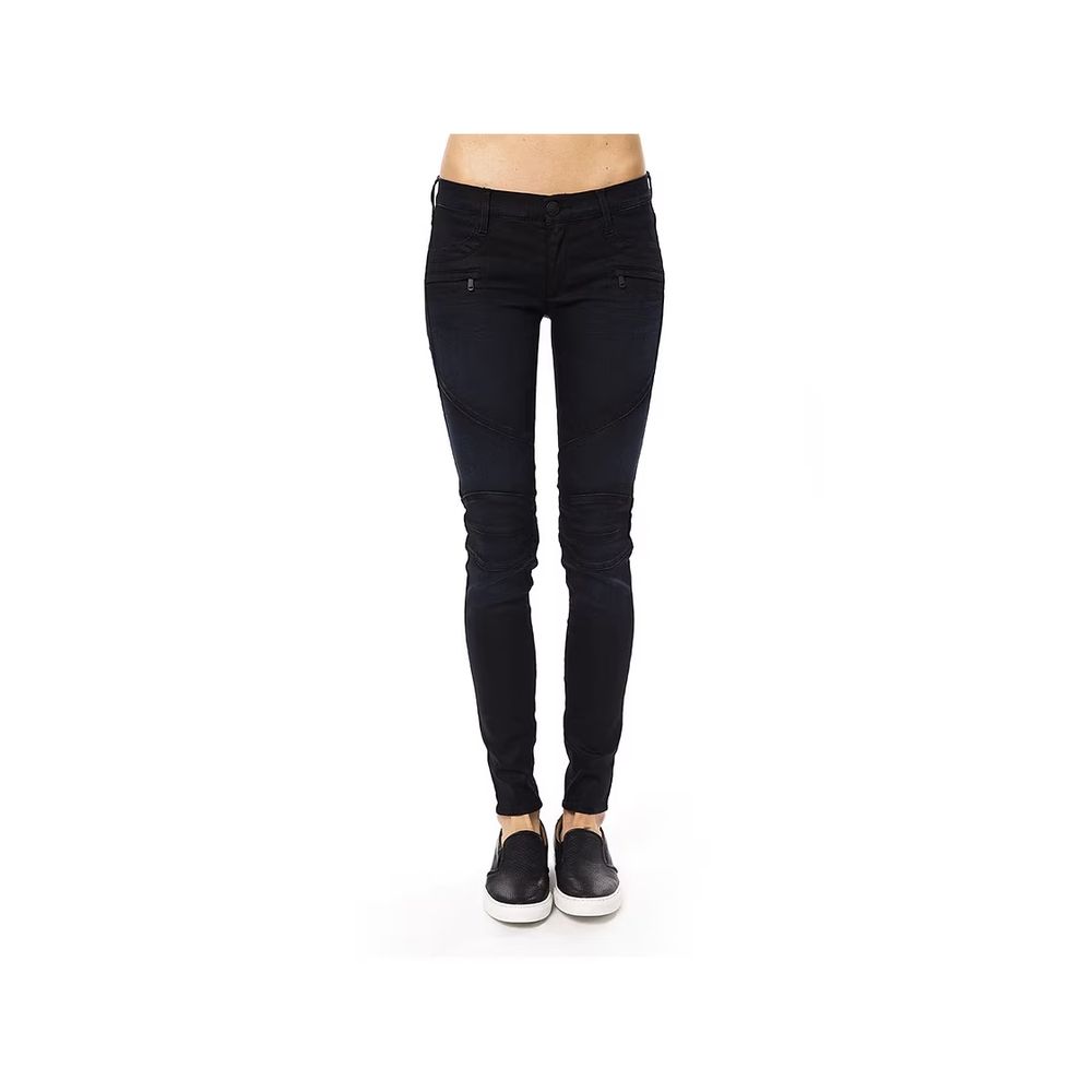 Gas Blue Cotton Skinny Pants for Women - Stylish & Comfortable