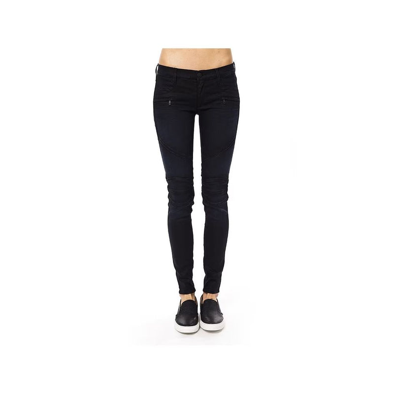 Gas Blue Cotton Skinny Pants for Women - Stylish & Comfortable