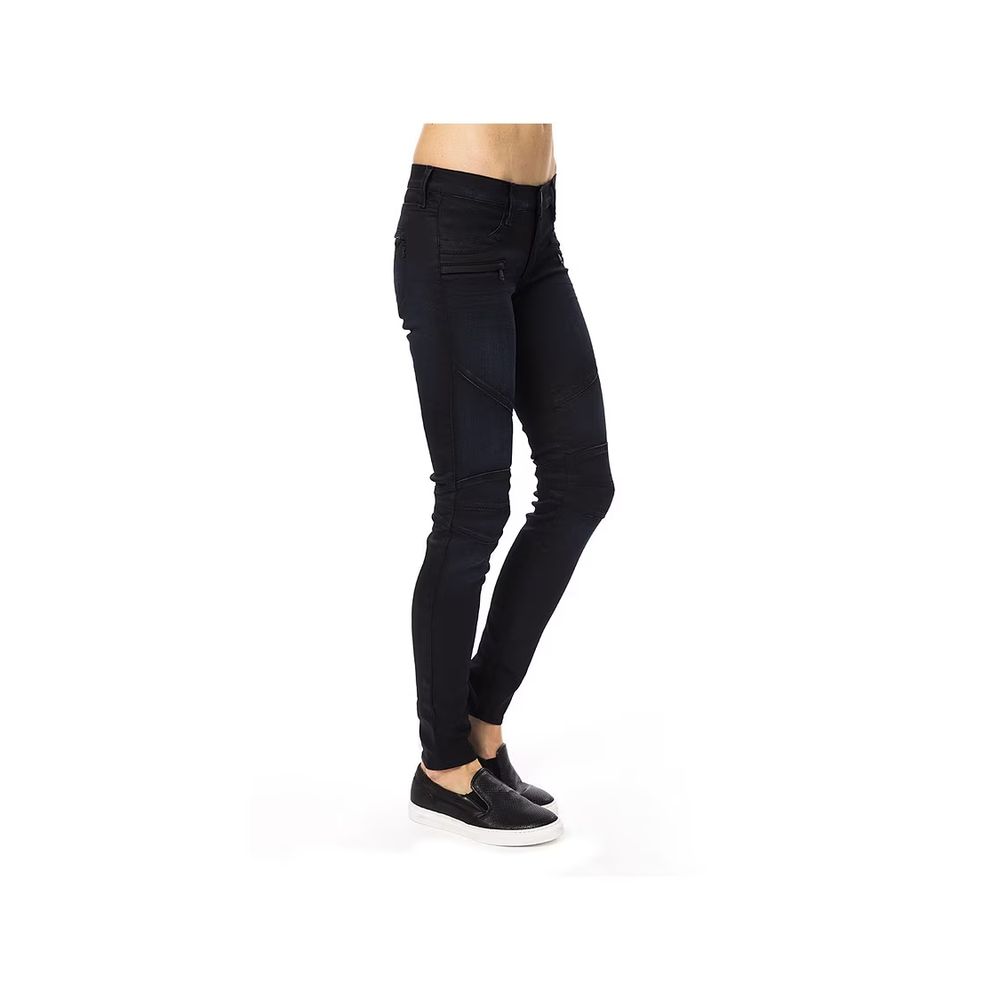 Gas Blue Cotton Skinny Pants for Women - Stylish & Comfortable