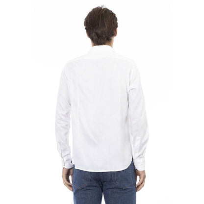 Baldinini Trend Wit Katoen Lange Mouwen T-Shirt