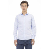 Baldinini Trend Blue Cotton Long Sleeve T-Shirt