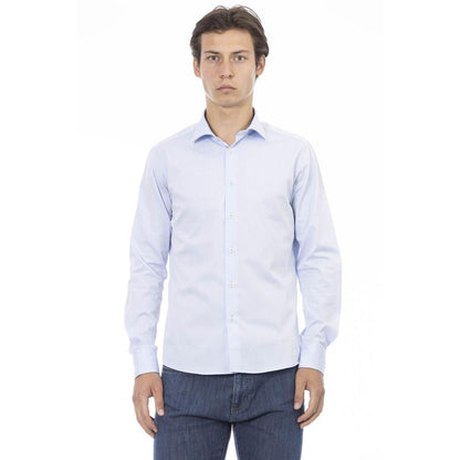 Baldinini Trend Blauw Katoen T-shirt Lange Mouw