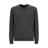 Guess Gray Cotton Sweatshirt - Dark Melange Grey Pullover