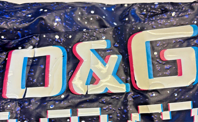 Dolce &amp; Gabbana donkerblauwe katoenen joggingbroek met DG Game-print