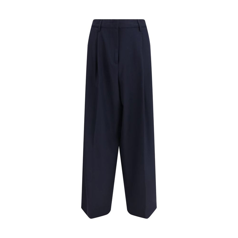 Fabiana Filippi Blue Polyester Casual Pants - Stylish Comfort for Summer