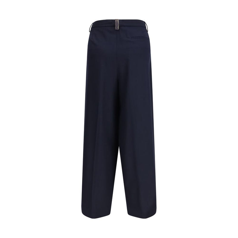 Fabiana Filippi Blue Polyester Casual Pants - Stylish Comfort for Summer
