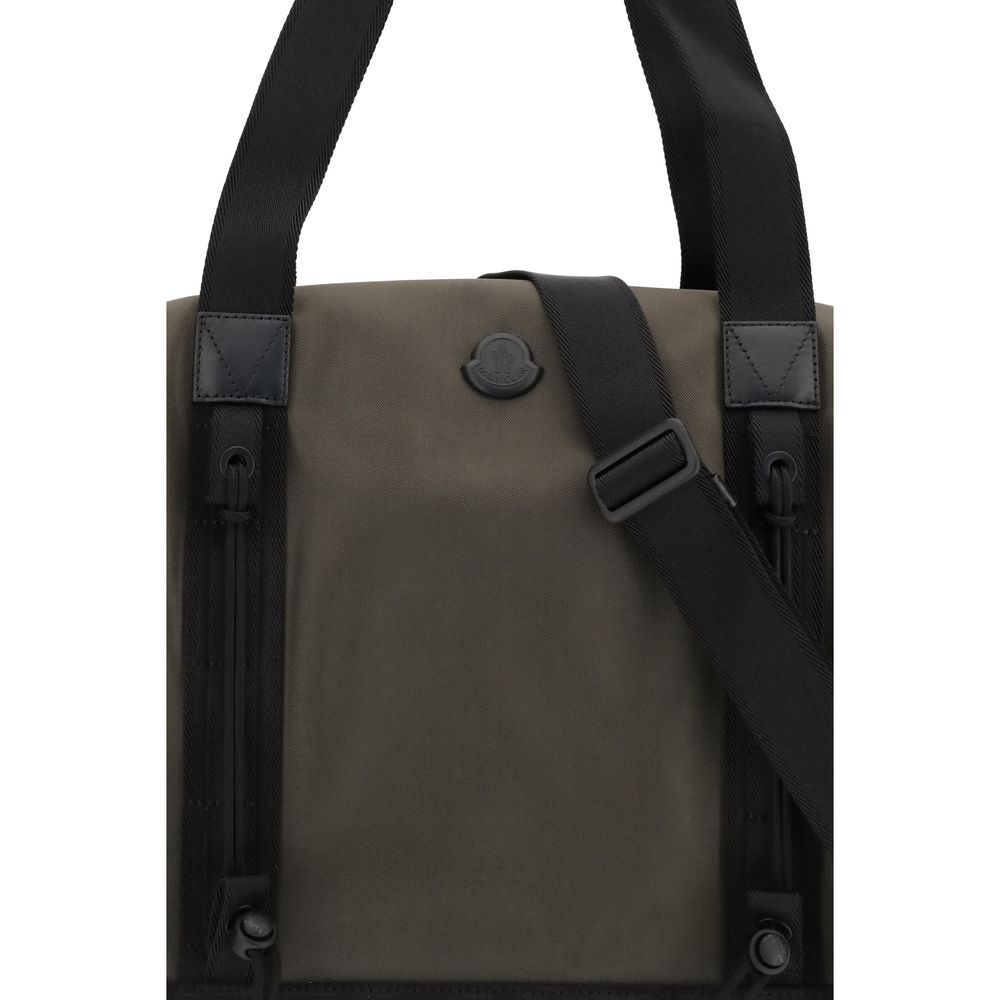 Moncler bruine stoffen bagage en reisartikelen