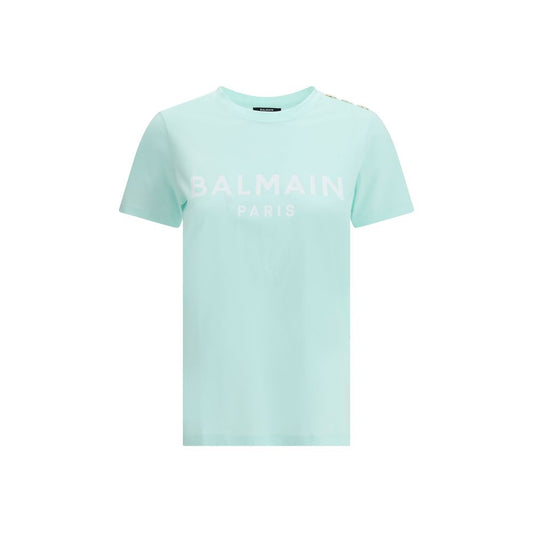 T-shirt Balmain bicolore en coton