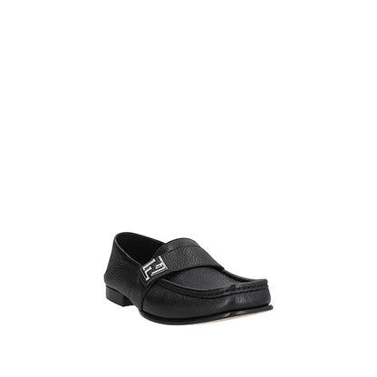 Mocassins Fendi en cuir de veau noir