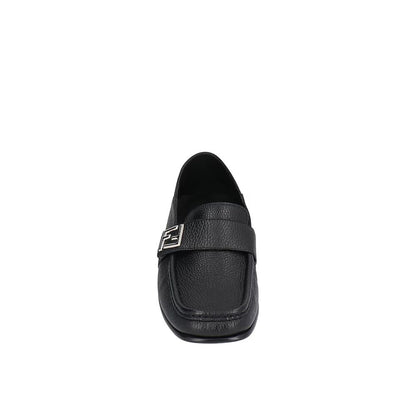 Mocassins Fendi en cuir de veau noir
