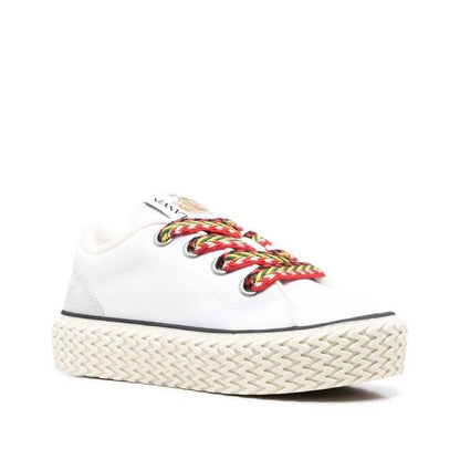 Baskets basses blanches en coton Lanvin