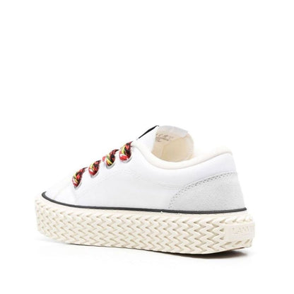 Baskets basses blanches en coton Lanvin