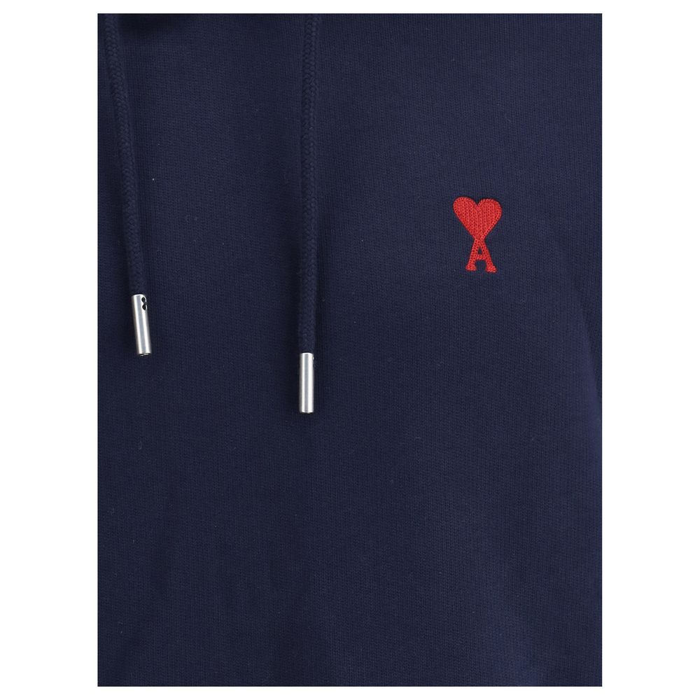 Ami Paris Blue Cotton Sweatshirt - Comfortable & Stylish