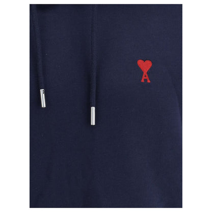 Sweat-shirt en coton bleu Ami Paris