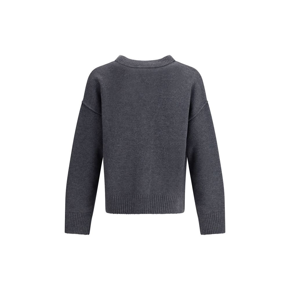Gilet en laine polaire grise Ami Paris