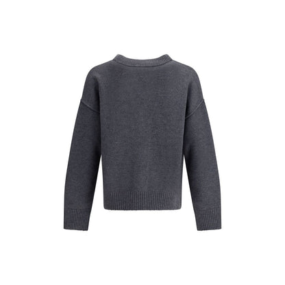 Gilet en laine polaire grise Ami Paris