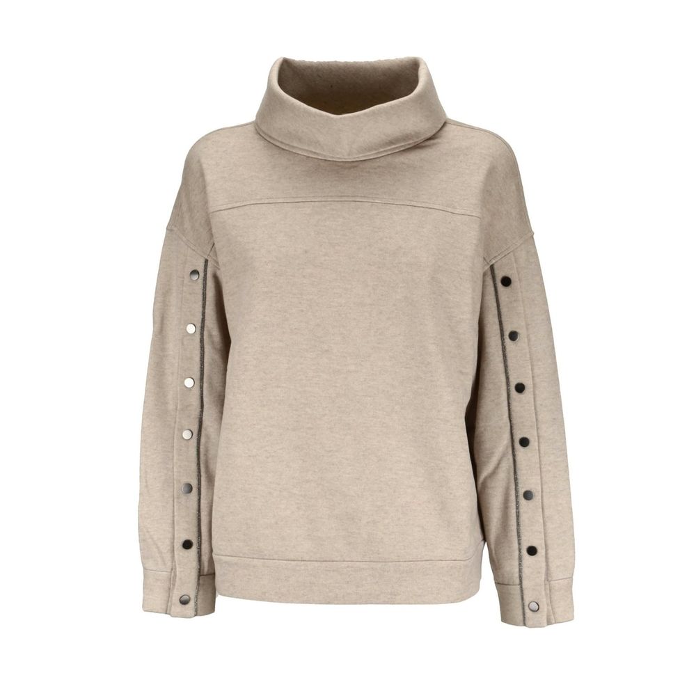 Brunello Cucinelli Beige Cashmere Sweatshirt for Women - XL