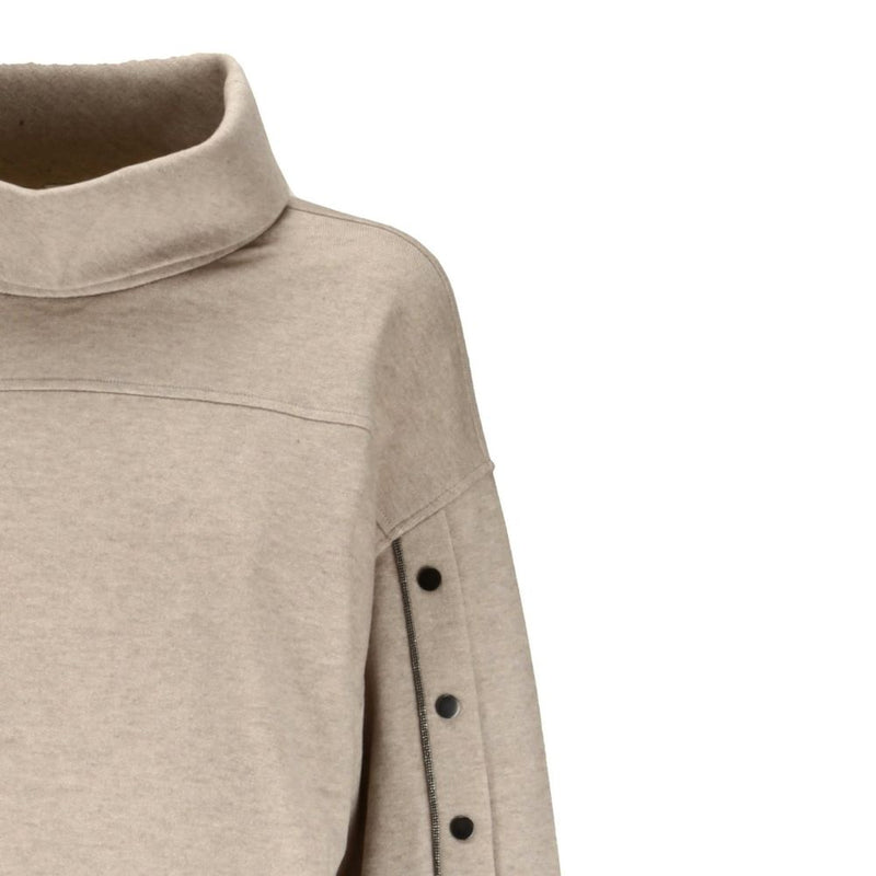 Brunello Cucinelli Beige Cashmere Sweatshirt for Women - XL