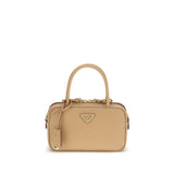 Prada Beige Calf Leather Bos Taurus Handbag - Elegance Redefined