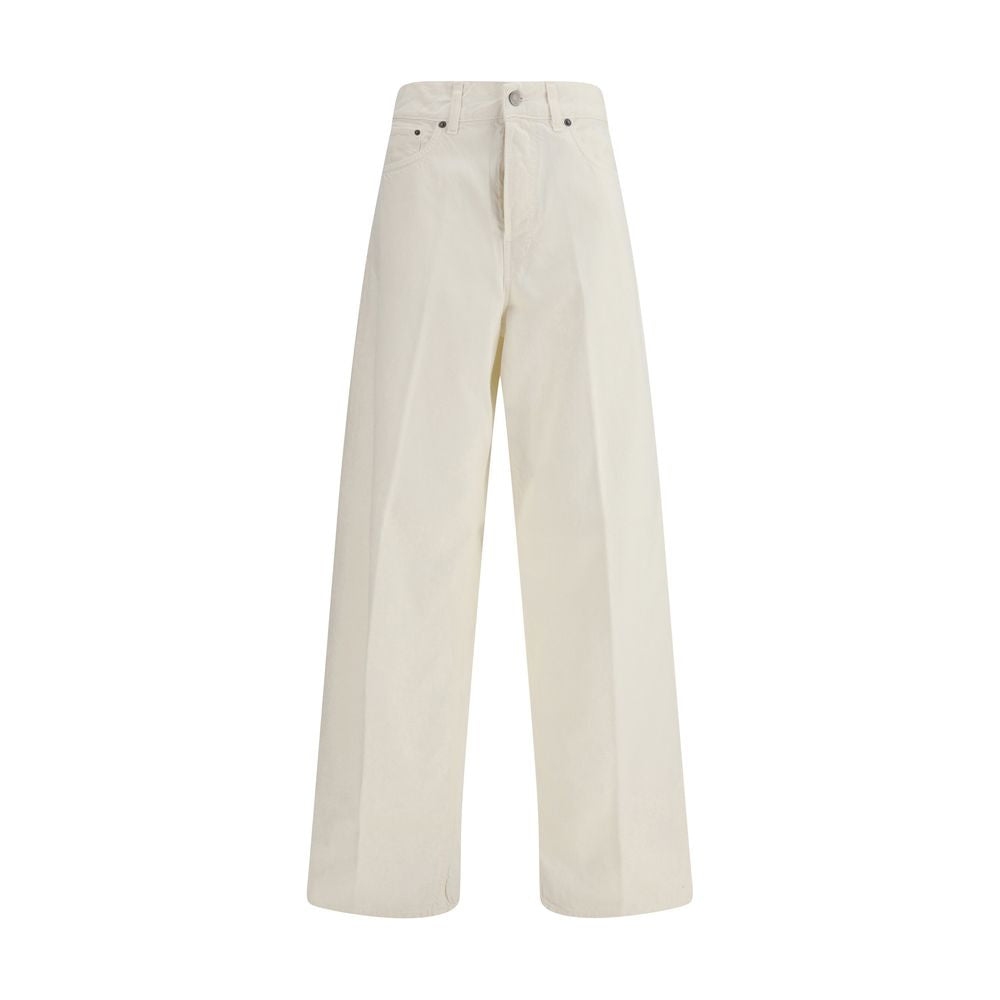 Haikure Bethany Twill 45 Jeans en Coton Blanc pour Femme