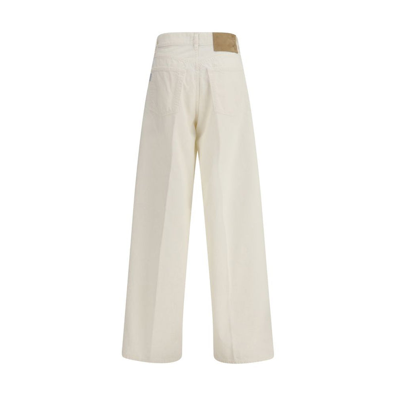 Haikure Bethany Twill 45 Jeans en Coton Blanc pour Femme