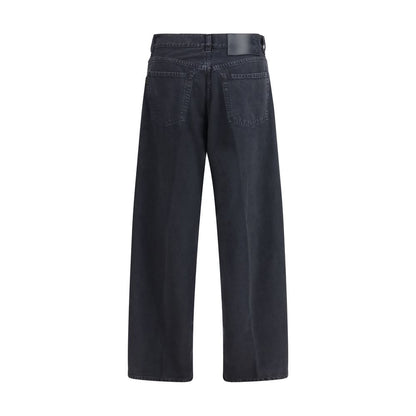 Haikure Black Cotton Straight-Leg Jeans