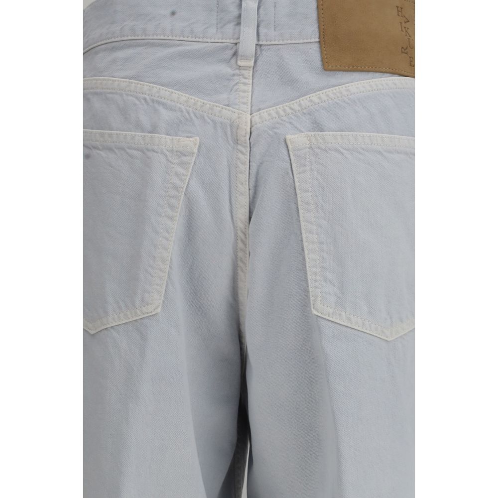 Haikure Bethany Twill 45 Light Blue Cotton Straight-Leg Jeans