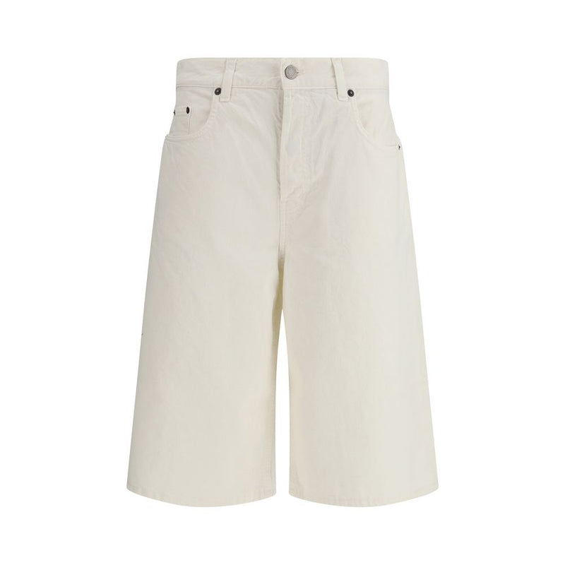 Haikure Becky Twill 45 Bermuda Shorts en Coton Blanc