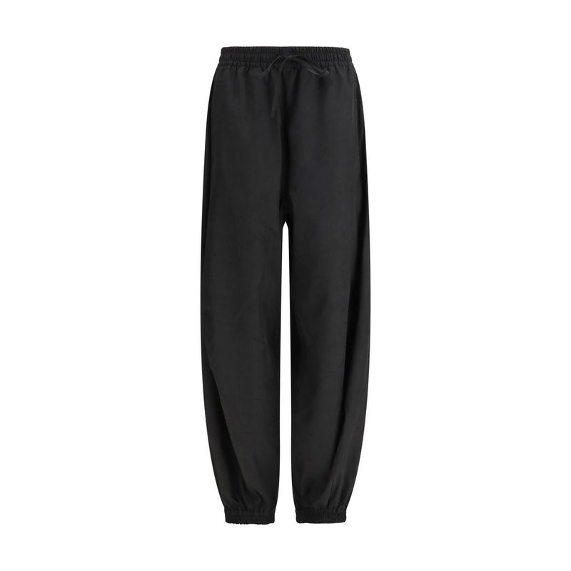 Rohe Black Polyester Balloon Track Joggers for Women