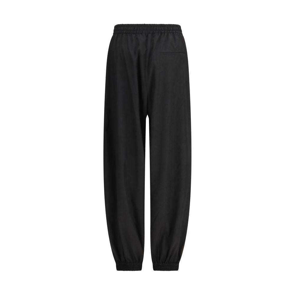 Rohe Black Polyester Balloon Track Joggers for Women