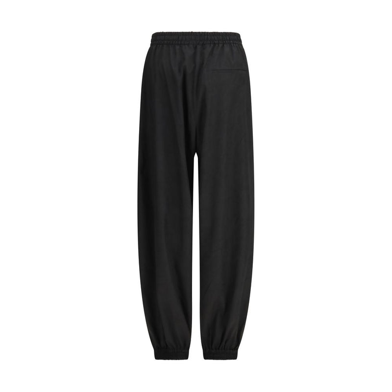 Rohe Black Polyester Balloon Track Joggers for Women