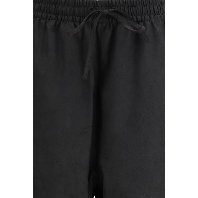 Rohe Black Polyester Balloon Track Joggers for Women
