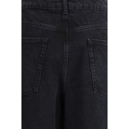 Rohe Black Cotton Relaxed Fit Jeans