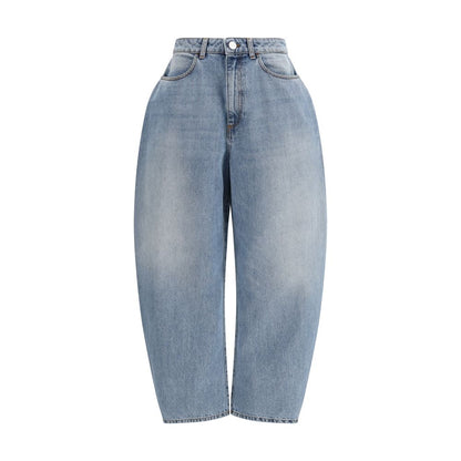 Rohe Blue Cotton Straight-Leg Jeans