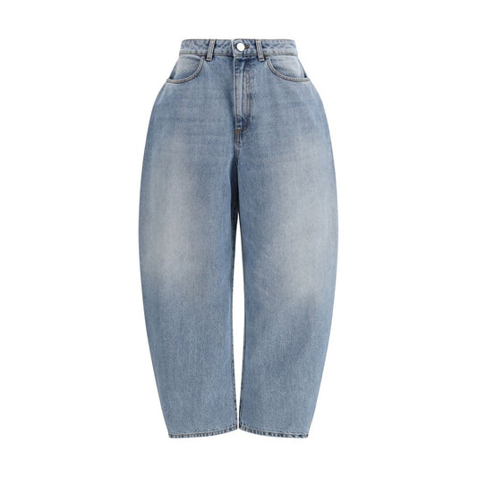 Jean droit en coton bleu Rohe